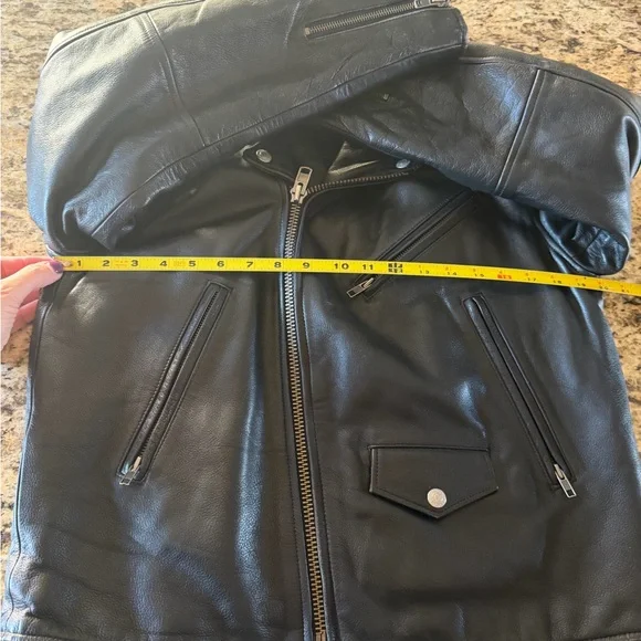 VINTAGE Ralph Lauren Polo Jeans Black Leather Jacket